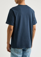 Maison Kitsuné Logo Cotton T-shirt Navy