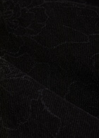 Les Deux Roi Floral Straight-leg Print Denim Jeans Black
