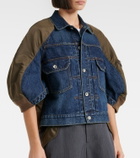 Sacai Denim and twill jacket