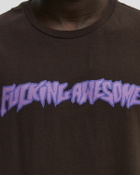 Fucking Awesome 2025 Stamp Logo Short Sleeve Tee Brown Mens Shortsleefe