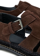 Castañer Fito Suede Sandals Chocolate