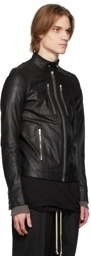 Rick Owens Black Leather IES Jacket