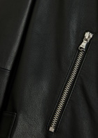 Emporio Armani Leather Biker Jacket Black