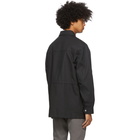 AMI Alexandre Mattiussi Black Bonded Patch Pockets Coat