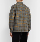 Mr P. - Checked Brushed Virgin Wool Overshirt - Gray