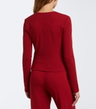 Leset Lauren jersey wrap top