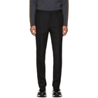 Fendi Black Shiny Gabardine Trousers