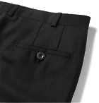 Mr P. - Black Worsted Wool Trousers - Men - Black