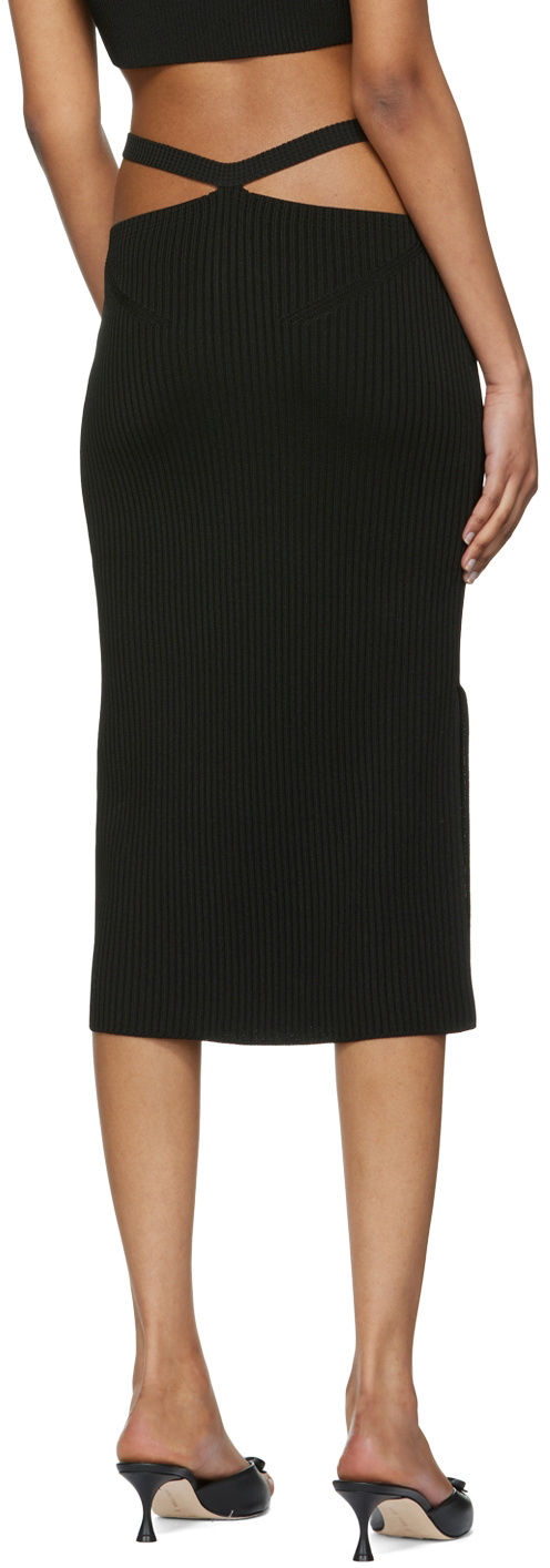 Anna October Black Alizee Midi Skirt