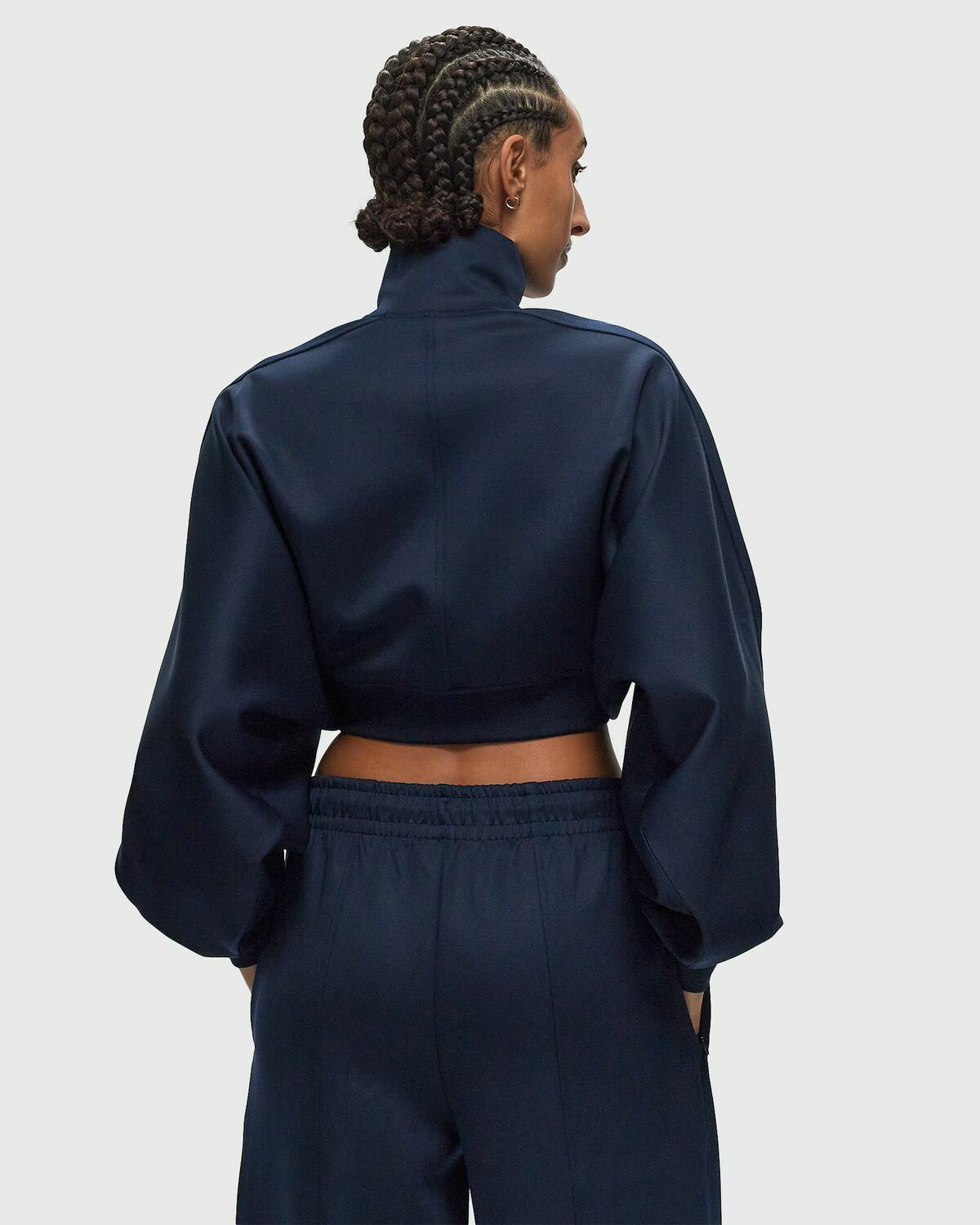 1*2様 Lacoste ネイビー ジップアップショートブルゾン コーデュロイカラーショート丈 ジップアップブルゾン（ブルゾン