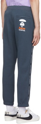 AAPE by A Bathing Ape Navy Cotton Lounge Pants