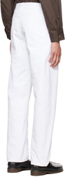 Lemaire White Seamless Jeans