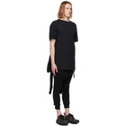 Boris Bidjan Saberi Black Object-Dyed Zip Hoodie