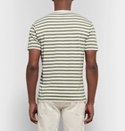 Alex Mill - Slim-Fit Striped Slub Cotton-Jersey T-Shirt - Army green