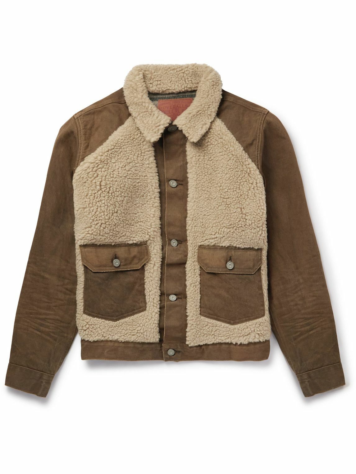 希少 RRL Fleece-Paneled Denim Jacket 希少 RRL Fleece-Paneled