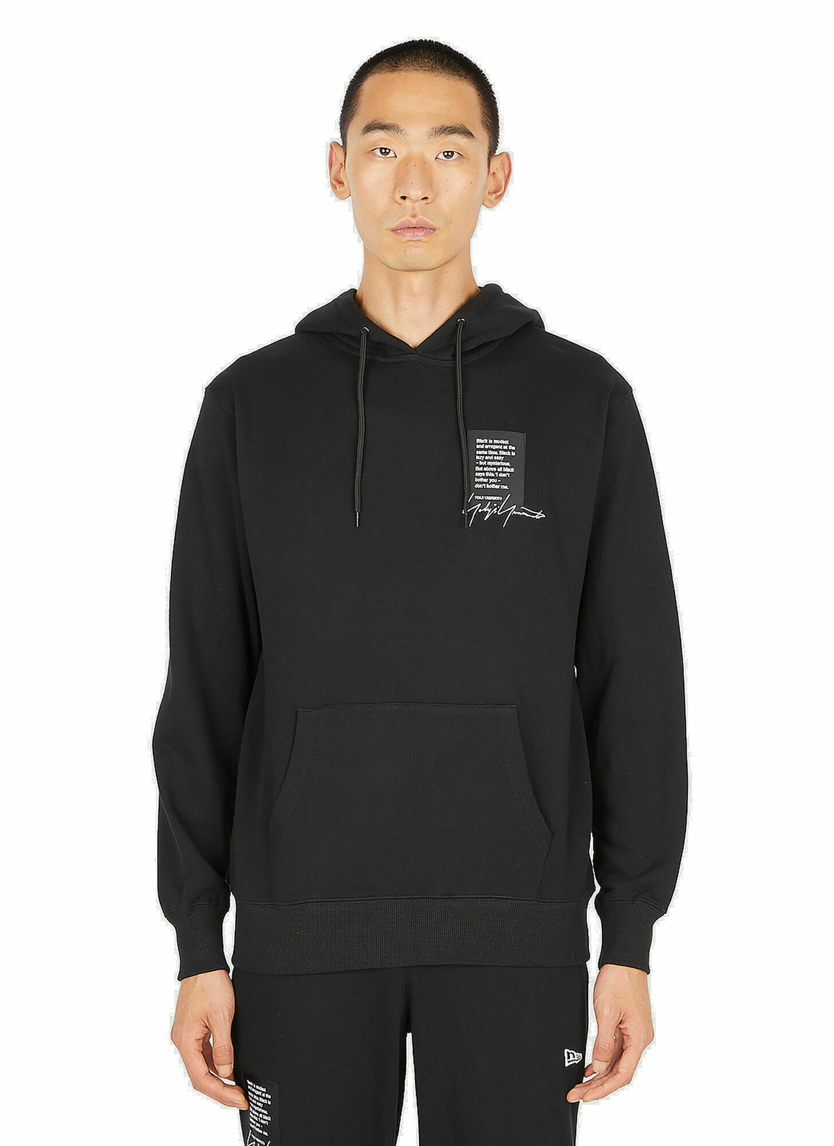 x New Era Hoodie in Black Yohji Yamamoto