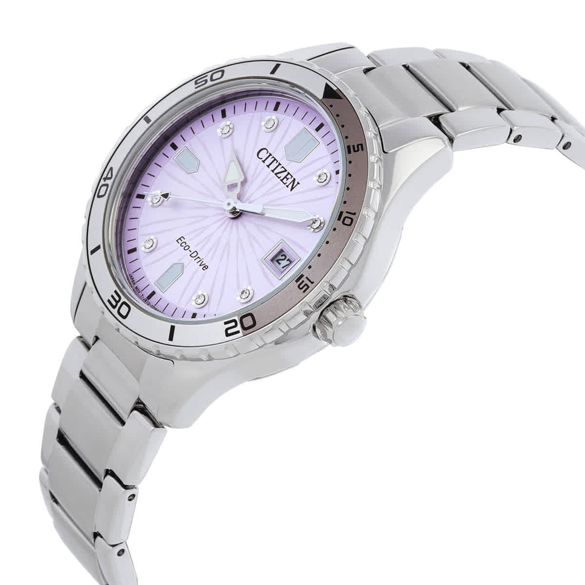 Citizen Marine Lady Eco-Drive Light Pink Dial Ladies Watch FE6170-88X