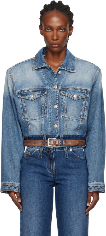 Photo: Julie Kegels Blue Venim Belted Denim Jacket