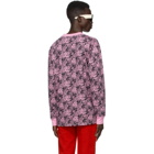 SSENSE WORKS SSENSE Exclusive Jeremy O. Harris Black and Pink Rose Long Sleeve T-Shirt