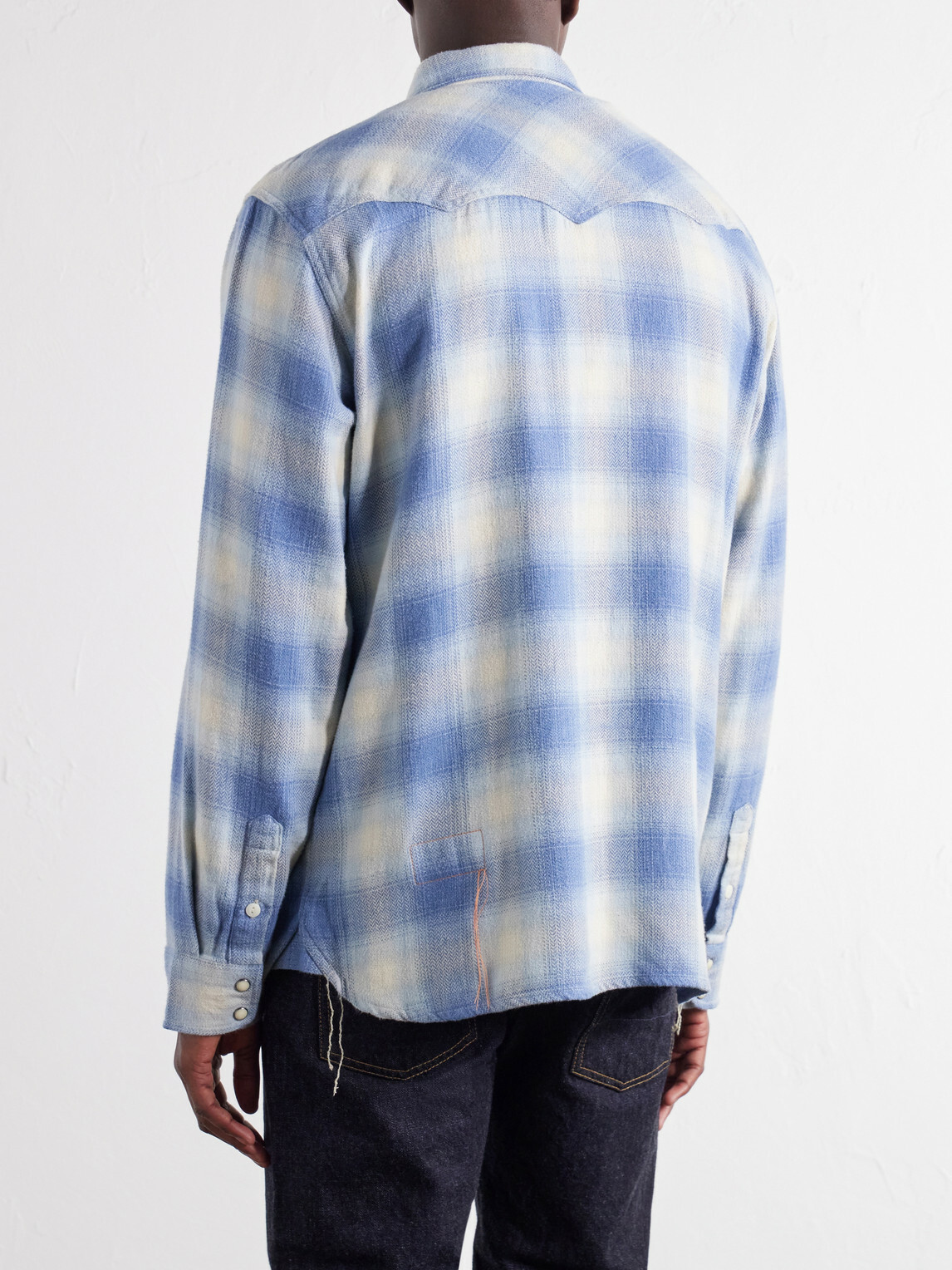 Fortela - Josh Checked Cotton Shirt - Blue