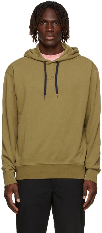 Photo: PS by Paul Smith Green Stack Logo Hoodie