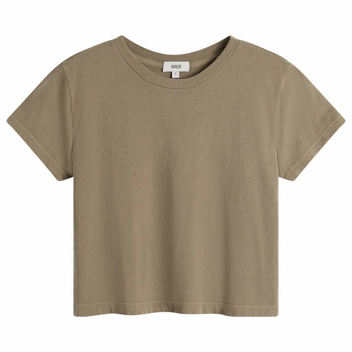 Agolde Women's Adine Shrunken T-Shirt in Trail