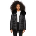 Mr and Mrs Italy Black Down Puffer Parka
