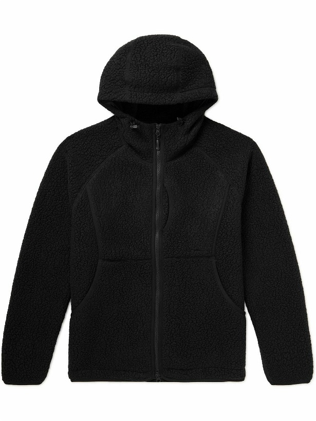 Photo: Snow Peak - Polartec® Fleece Hooded Jacket - Black