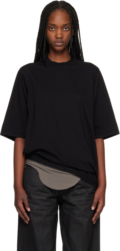 Photo: Rick Owens DRKSHDW Black Temple Jumbo SS T-shirt