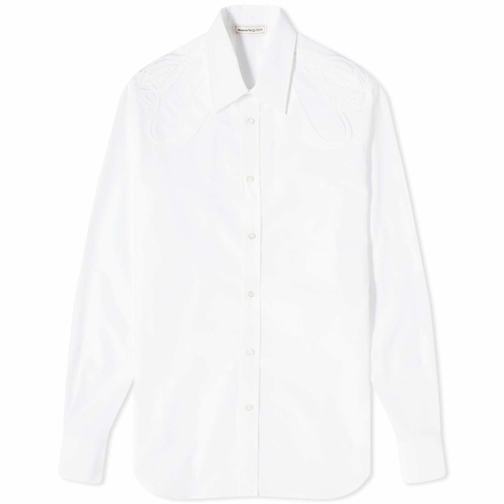 Photo: Alexander McQueen Men's Applique Harness Shirt in White