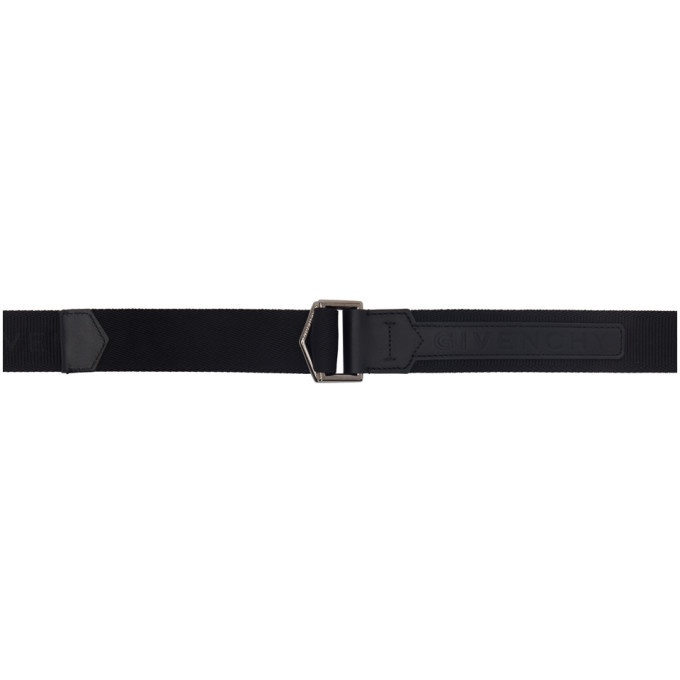 Photo: Givenchy Black Logo Webbing Belt
