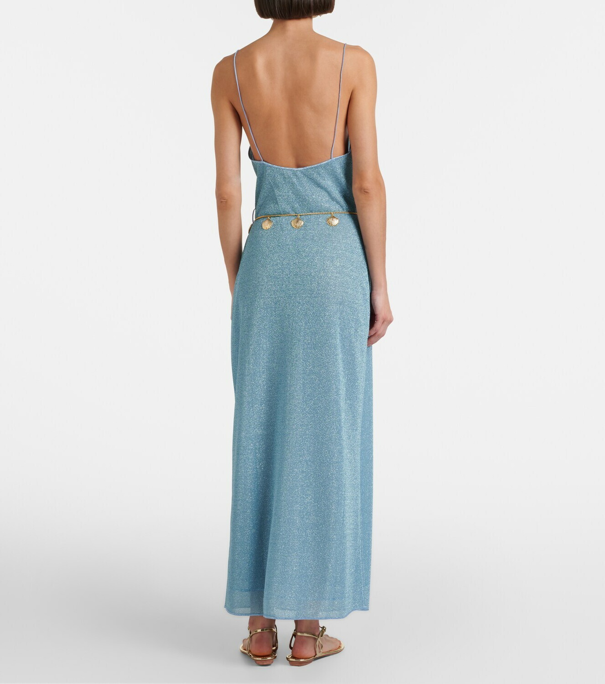 Oséree Lumière belted maxi dress