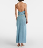 Oséree Lumière belted maxi dress