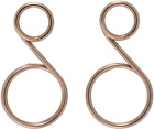 132 5. ISSEY MIYAKE Bronze Bubble Wands Earrings