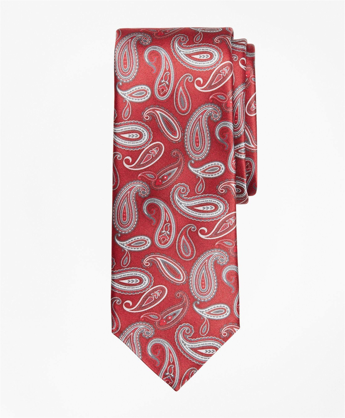 Brooks Brothers Men's Paisley Tie | Red