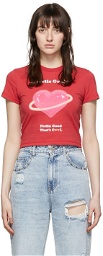SJYP Red Cotton T-Shirt