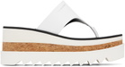 Stella McCartney White Sneak-Elyse Platform Thong Sandals
