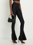 MUGLER - Mini Spiral Curve Crystal Top Handle Bag