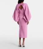 Roksanda Garance balloon-sleeve crêpe gown