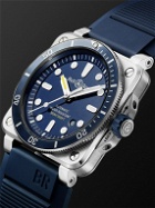 Bell & Ross - BR 03-92 Diver Blue Automatic 42mm Stainless Steel and Rubber Watch, Ref. No. BR0392-D-BU-ST/SRB