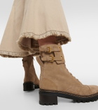 See By Chloé Mallory suede combat boots