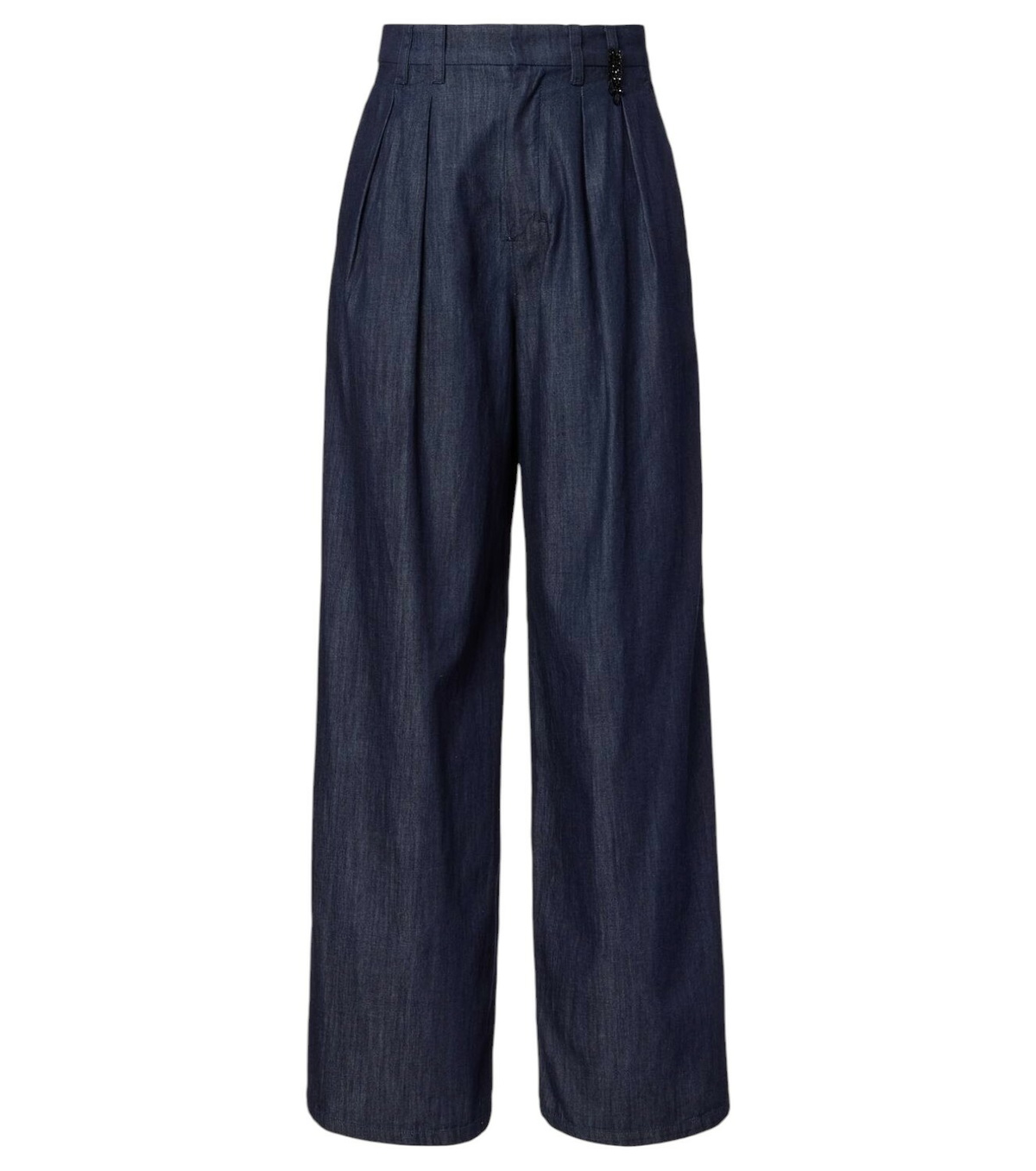 S Max Mara Autore pleated denim midi dress S Max Mara