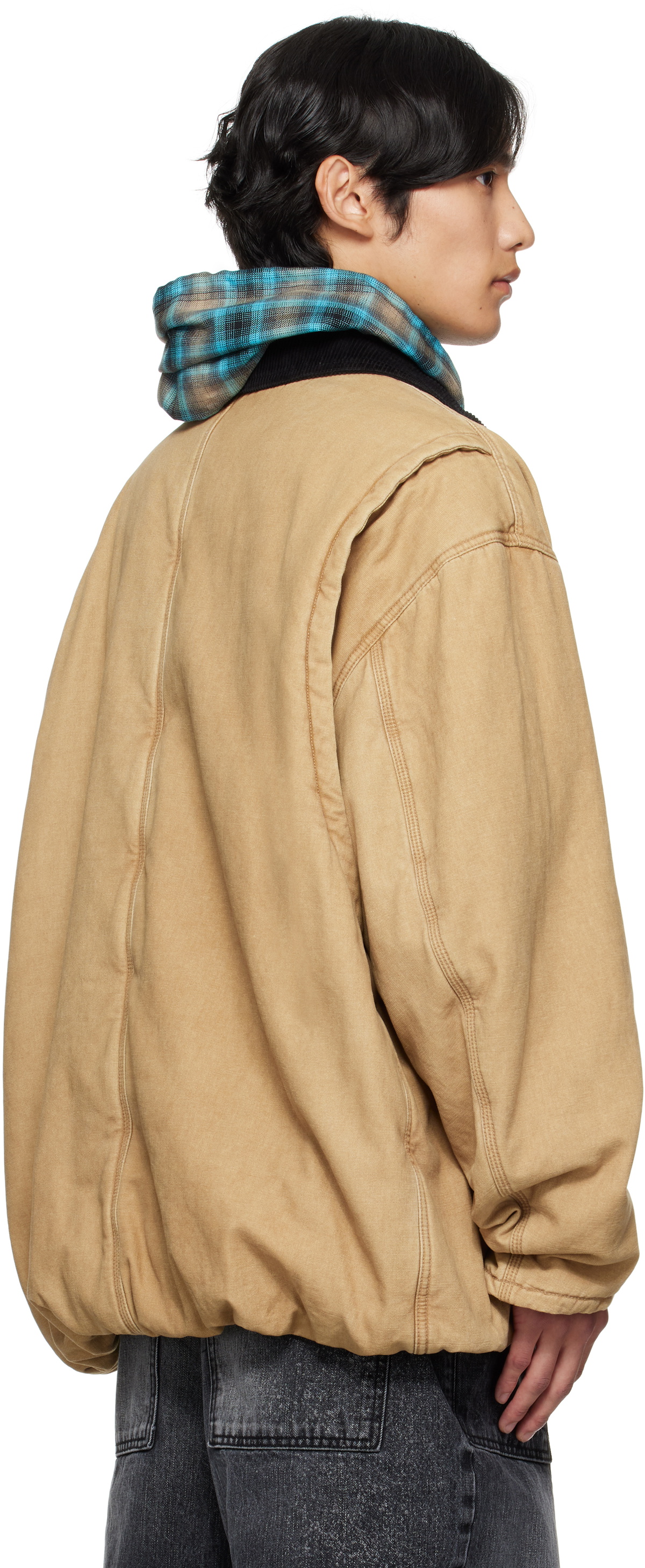WE11DONE 25AW WE LONG WASHED WORK JACKET