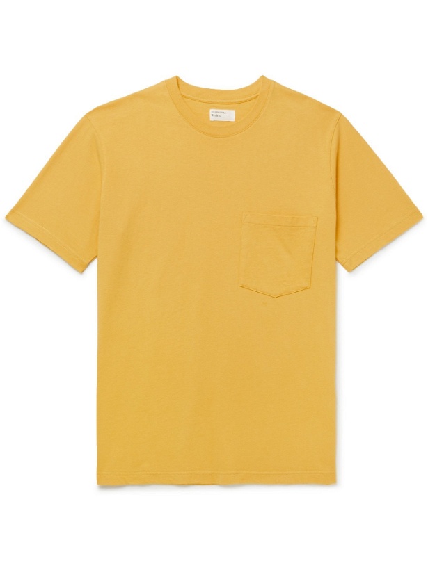 Photo: UNIVERSAL WORKS - Recycled Organic Cotton-Jersey T-Shirt - Yellow - XS