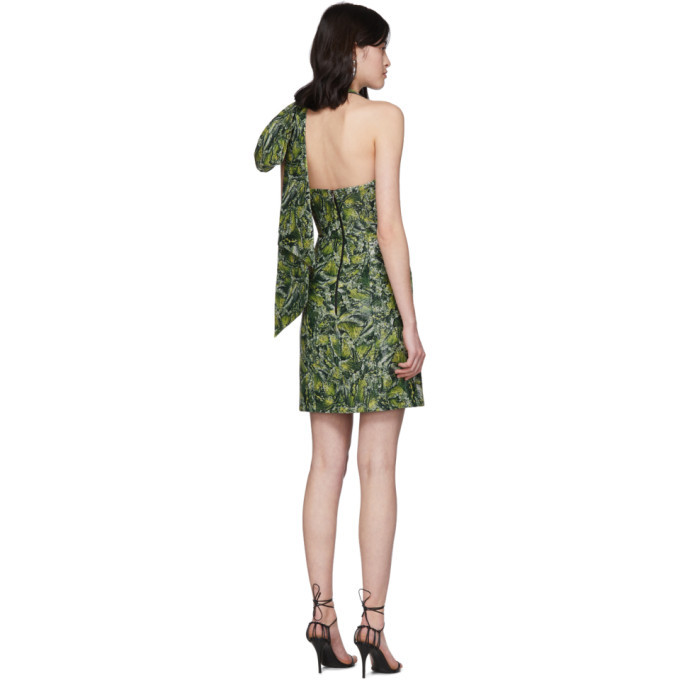halpern green dress Halpern SSENSE Exclusive Green Bustier Dress