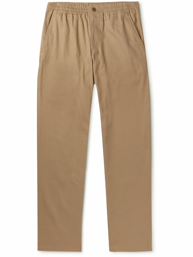 Photo: A.P.C. - Chuck Straight-Leg Cotton and Wool-Blend Trousers - Neutrals