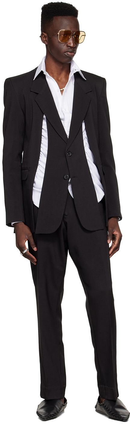 Tokyo James White Cotton Ruched Shirt