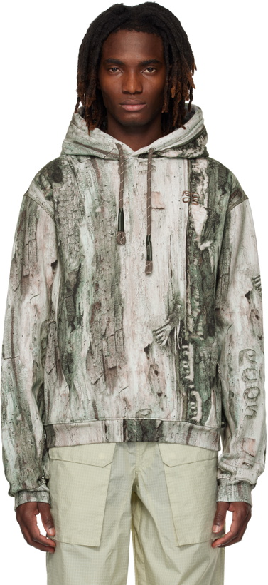 Photo: RCOS Beige & Khaki Stack Logo Hoodie