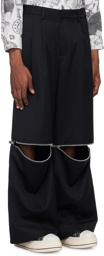 VAQUERA Black Zip Trousers