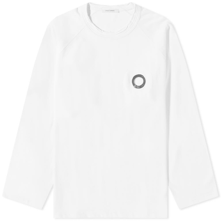 Photo: Craig Green Men's Long Sleeve Eyelet T-Shirt in White